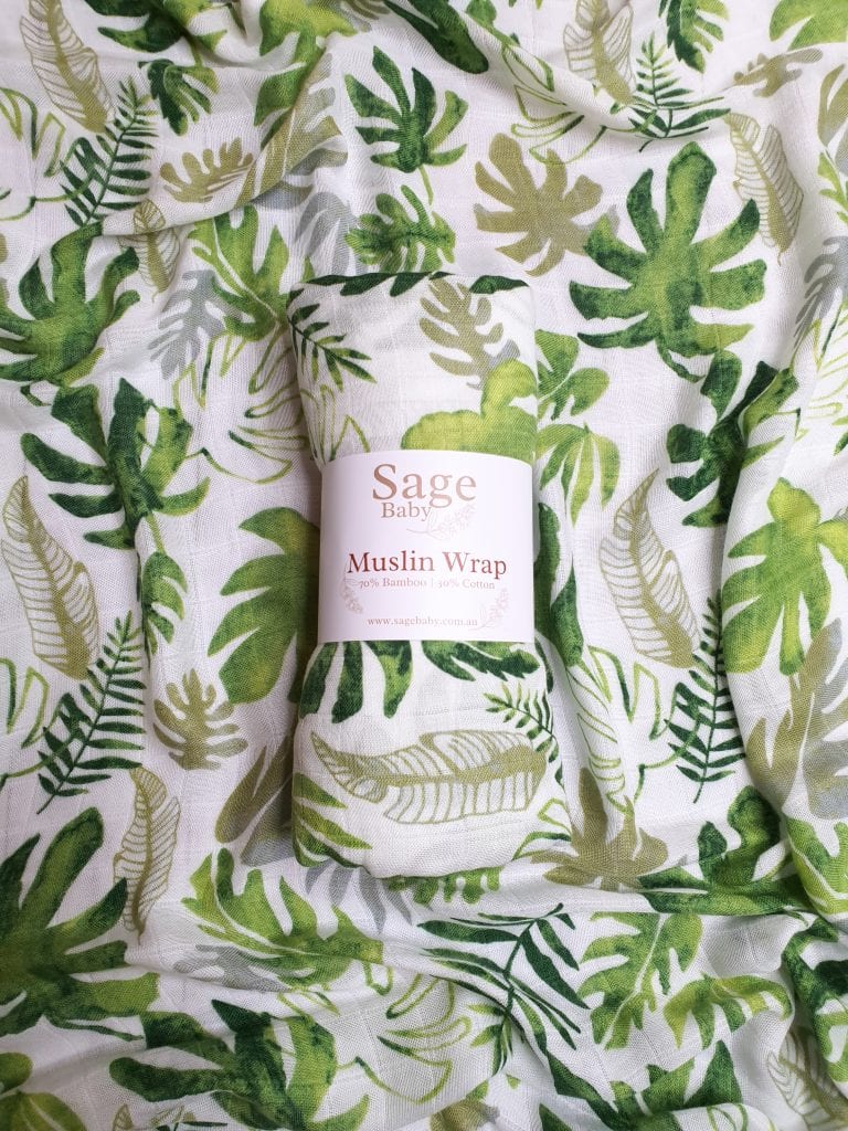 Green store muslin wrap